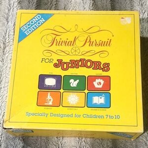 Trivial Pursuit FOR JUNIORS Second Edition 1990 Parker Brothers